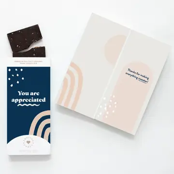 Chocolate-Filled You Are Appreciated Greeting Card