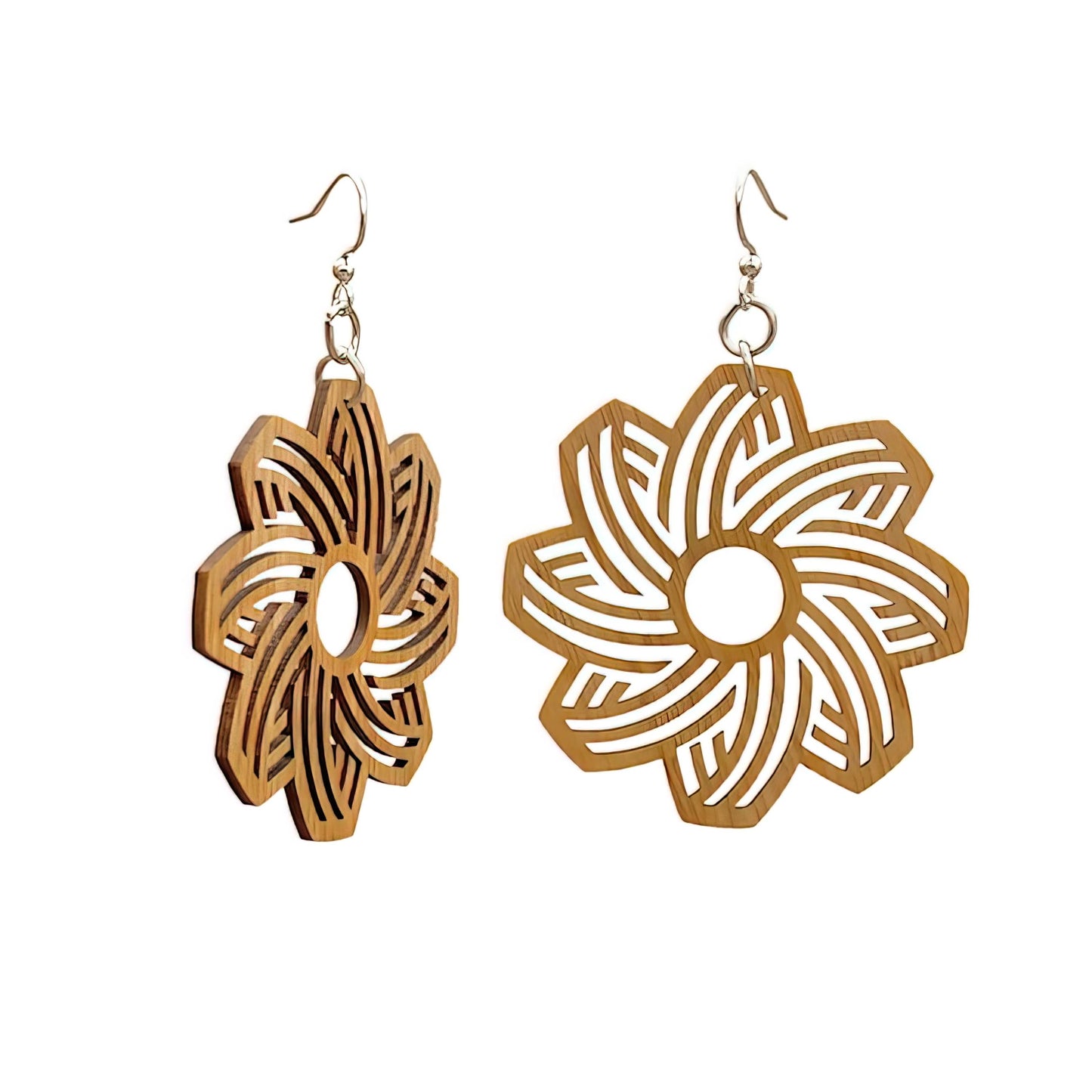 Green Tree Jewelry - Flower Bamboo Earrings