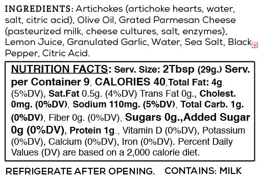 Parmesan Artichoke Spread