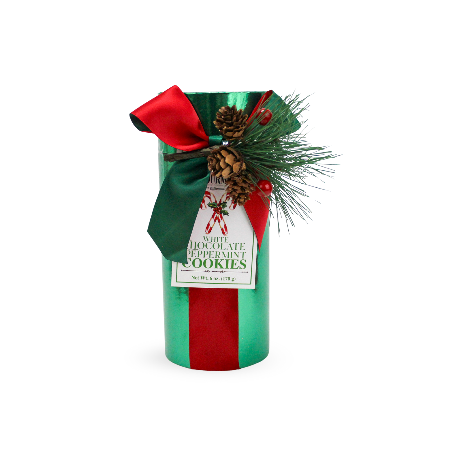 Too Good Gourmet - Metallic Deco Tube: White Chocolate & Cranberry Cookies