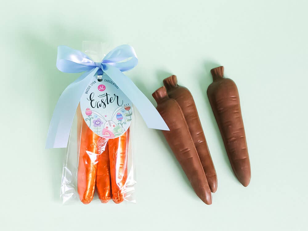 3pc Easter's Solid Milk Chocolate Carrots - 2.5oz