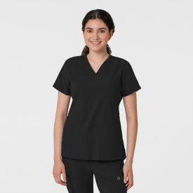 W123 Women's Flex-n-Reach V-Neck Scrub Top