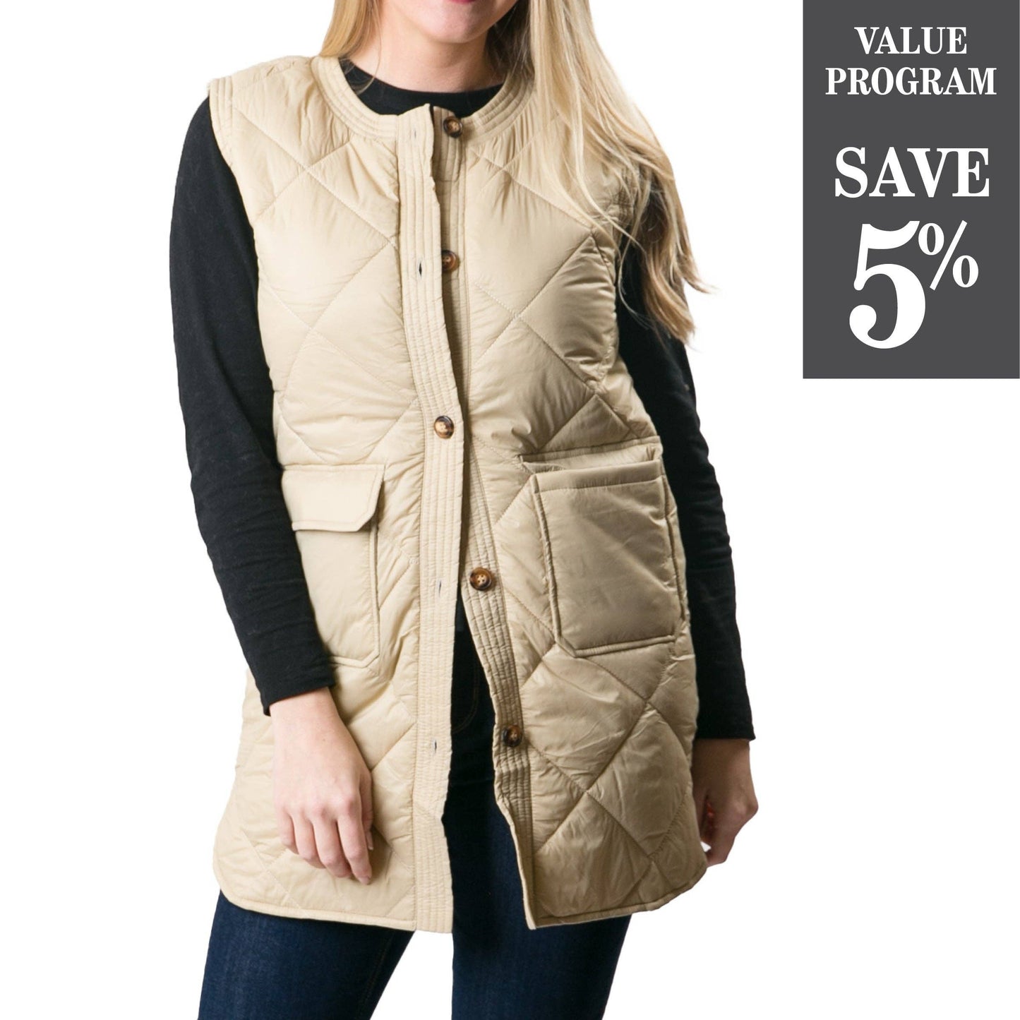 Top It Off - Camel Zara Vest Program - Fall 2024