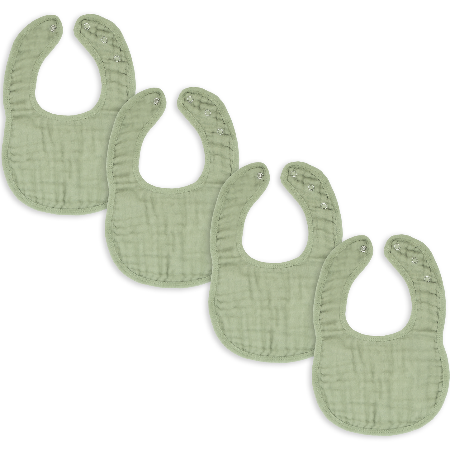 Muslin Bibs -Multicolor - Pack of 4