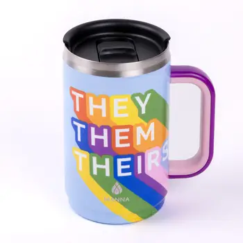 Pride 20oz Boulder Insulated Mug/Tumbler - They Them Theirs