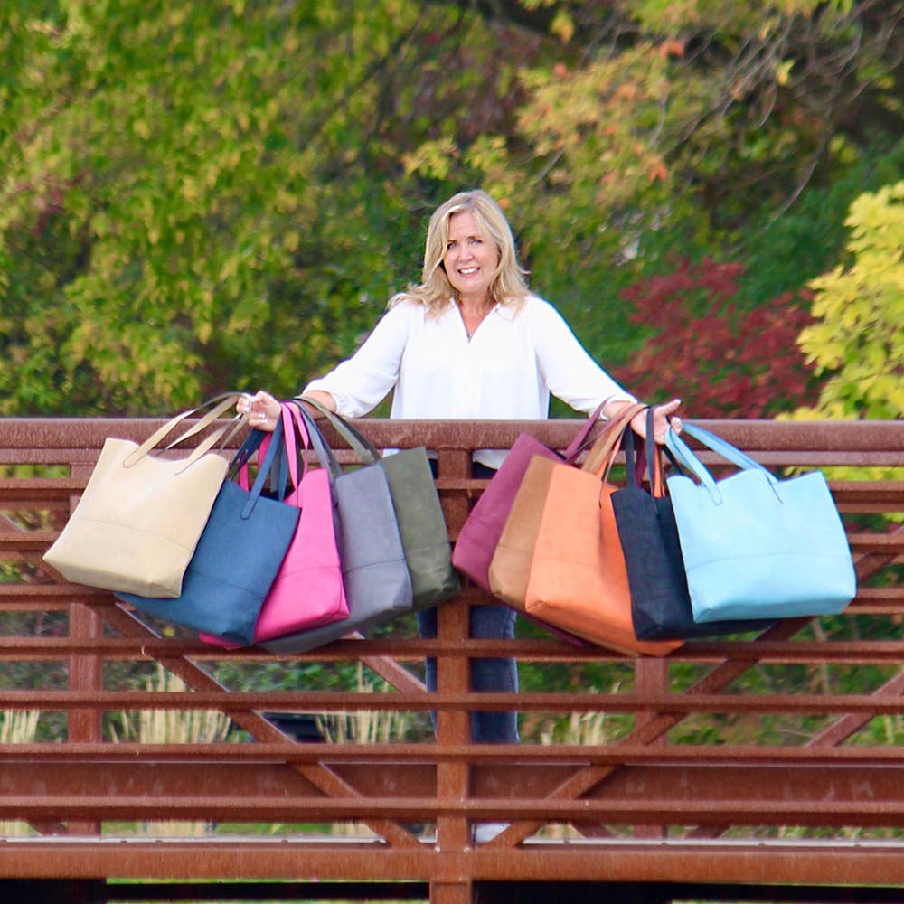 The Taylor Tote | Camel Suede