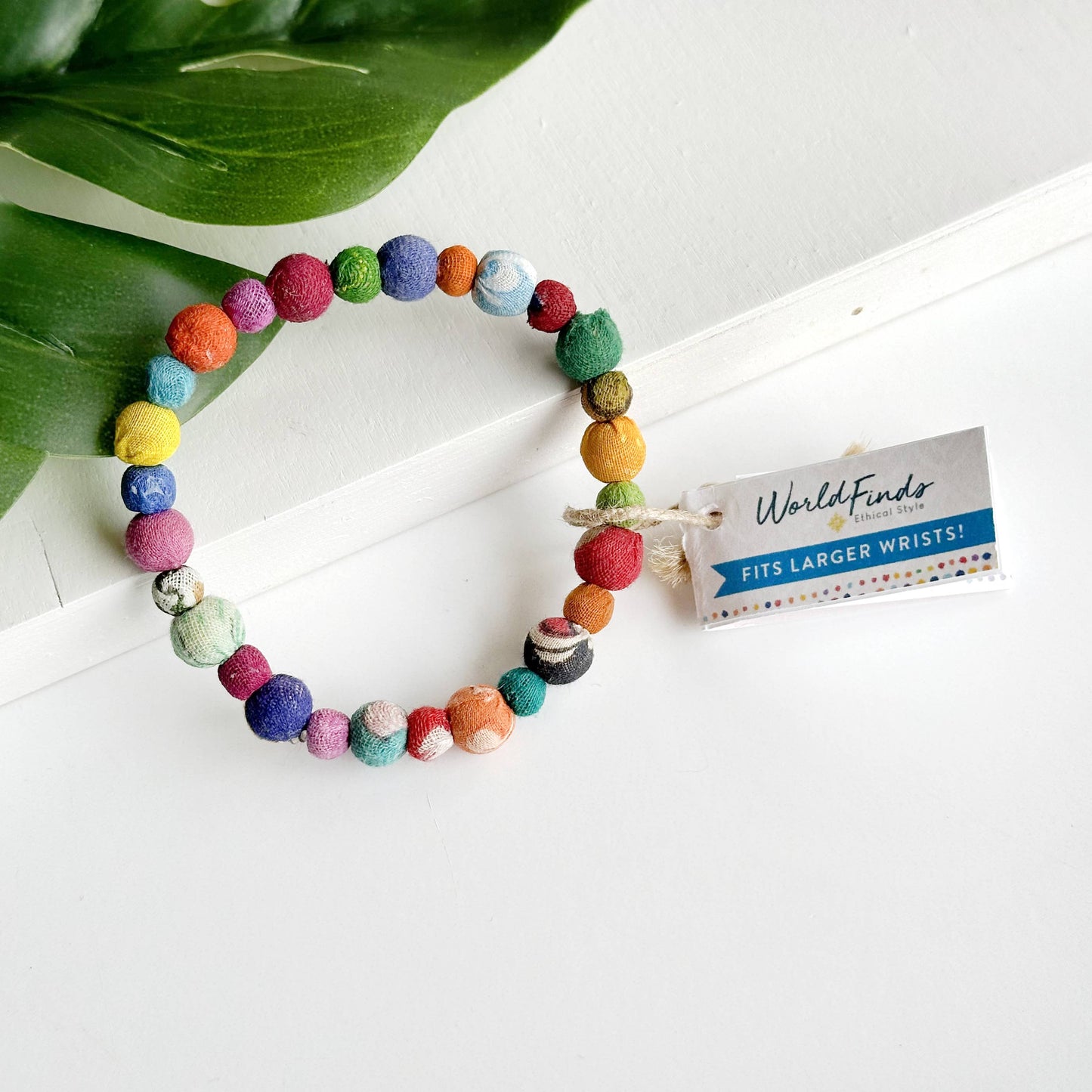 WorldFinds - Kantha Poetic Bracelet - Extended