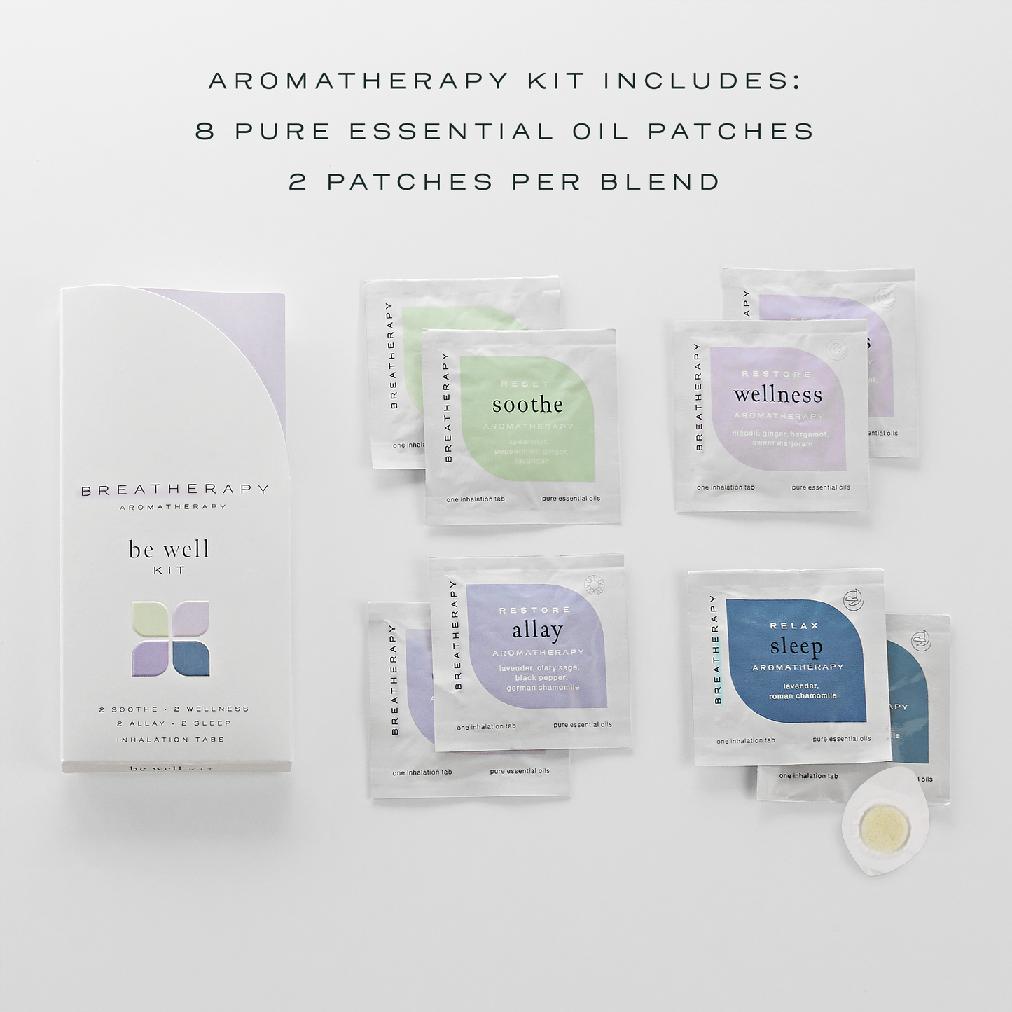 Be Well Sampler Kit Aromatherapy Inhaler Patches