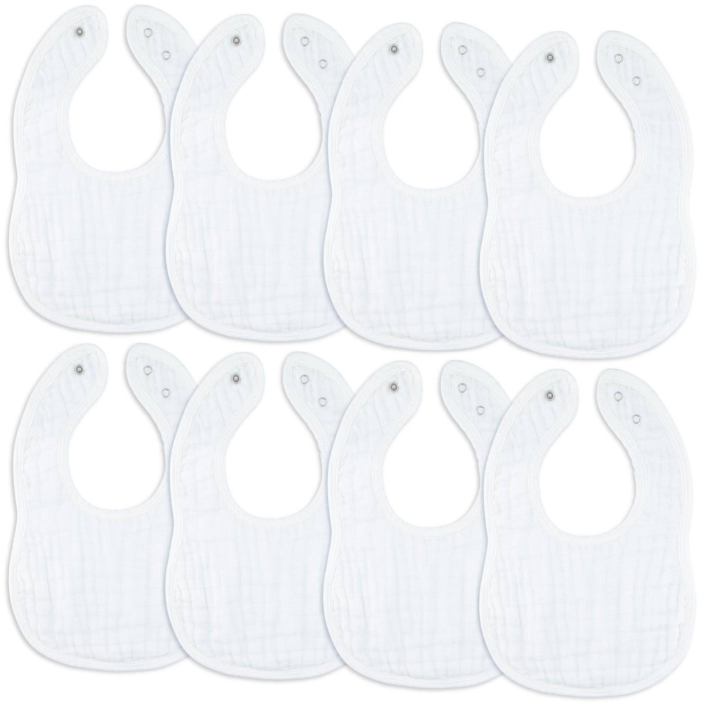 Muslin Bibs -Multicolor - Pack of 4