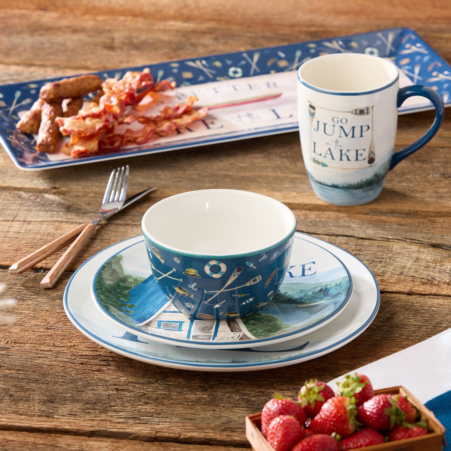 Certified International - Wake At The Lake Mug 18 oz. asst.