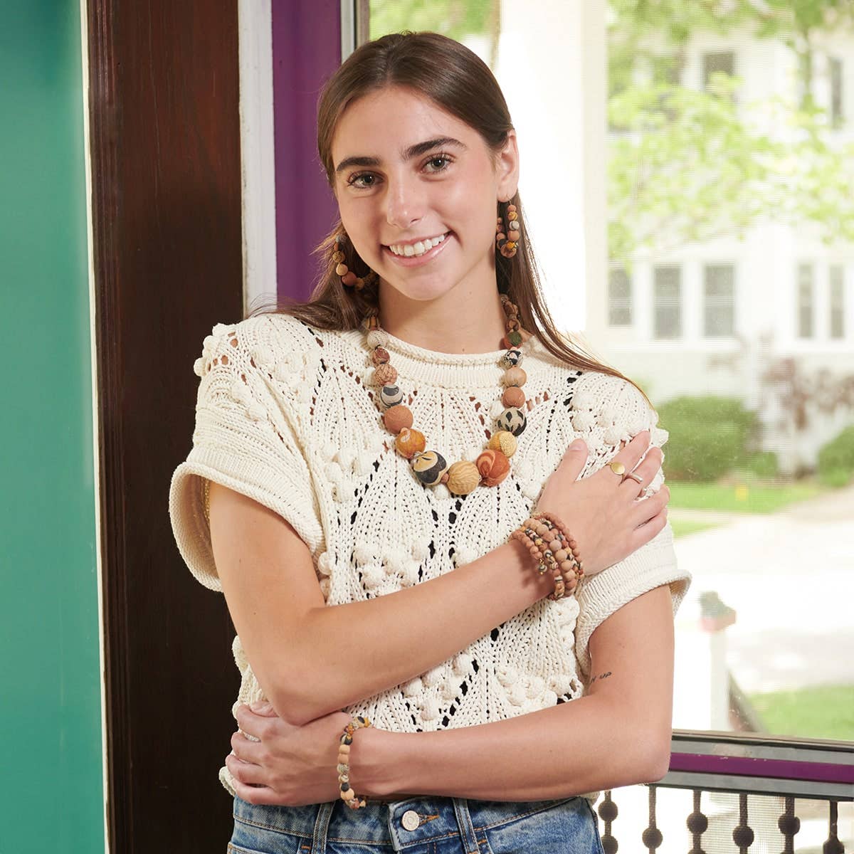 Kantha Desertscape Necklace