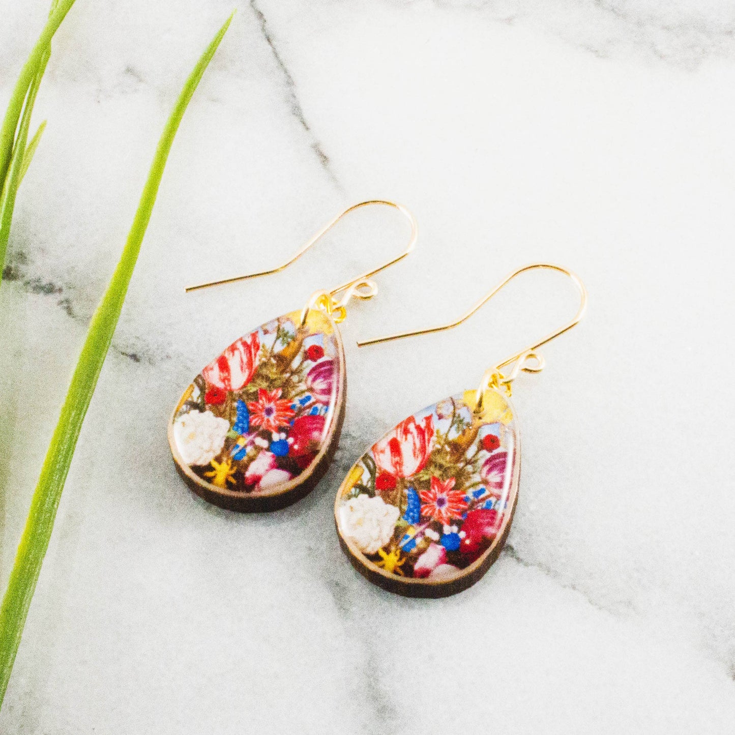 Floral Bouquet Petite Drop Earrings