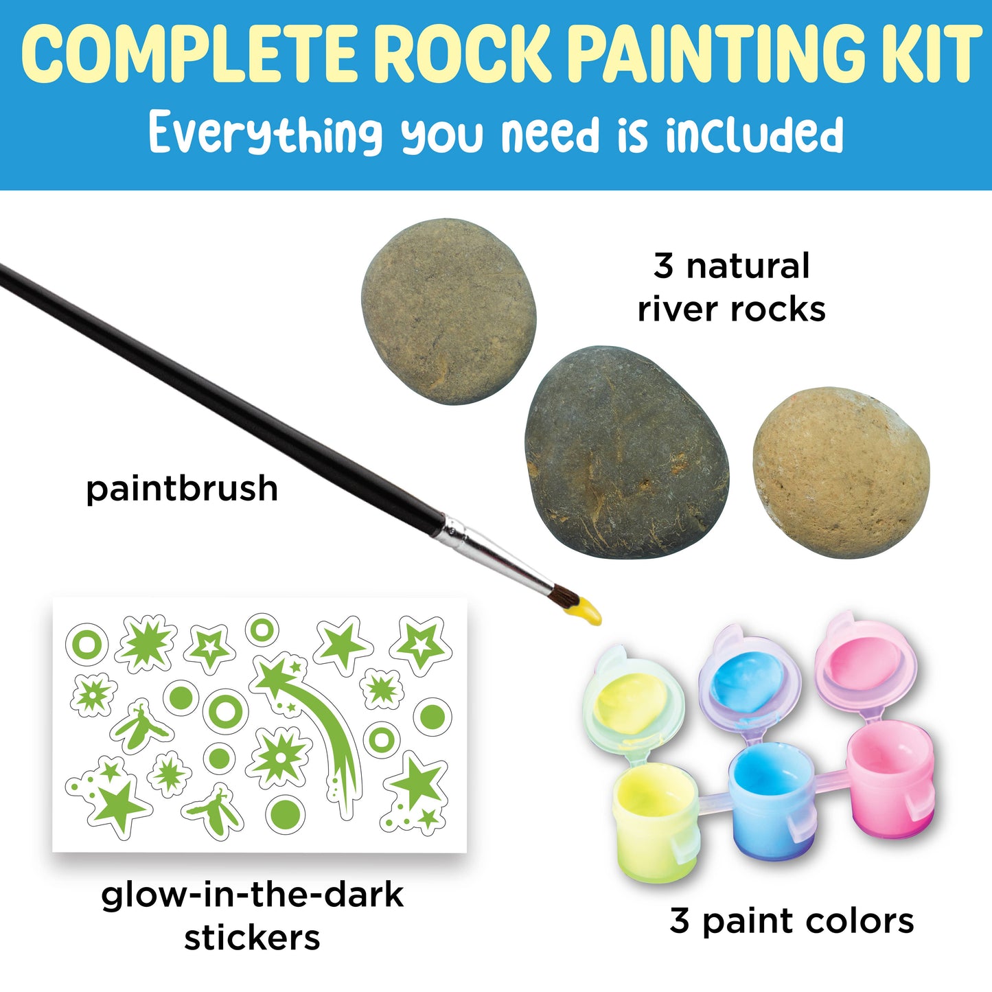 Glow in the Dark Rock Painting Kit