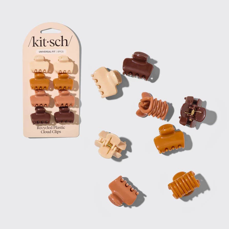 KITSCH - Recycled Plastic Mini Cloud Clips 8pc Set - Sedona