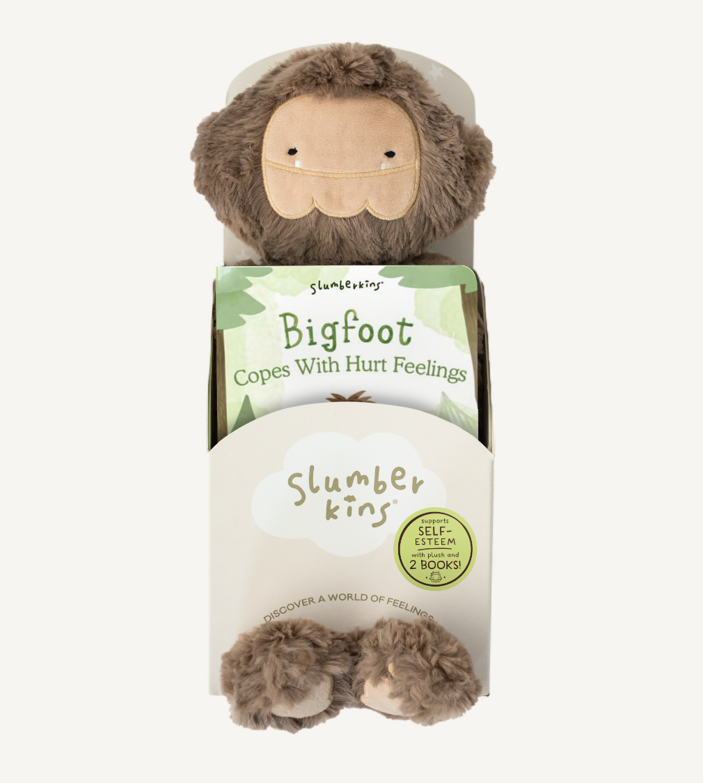 BIGFOOT KIN + LESSON BOOK - BIGFOOT COPES WITH HURT FEELINGS: A LESSON IN SELF-ESTEEM