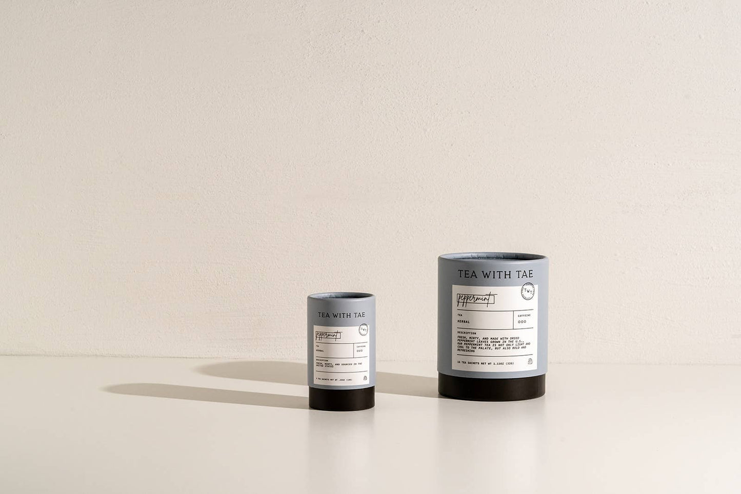 Peppermint Herbal Mini Tea Tube (5 Tea Bags)