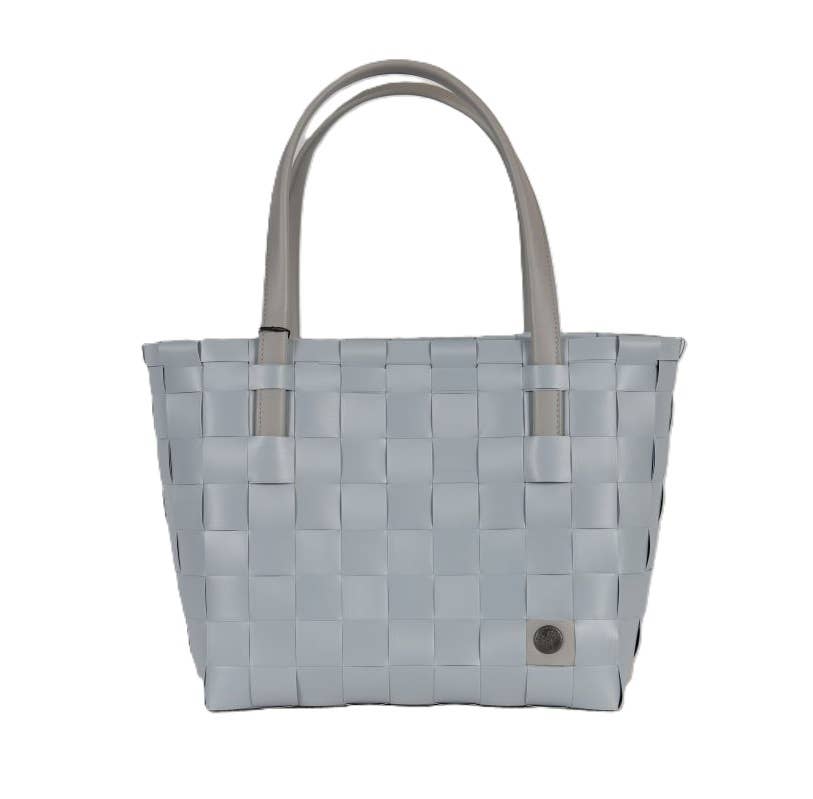 Color Match Recycled Handwoven Tote Bag - Steel Grey