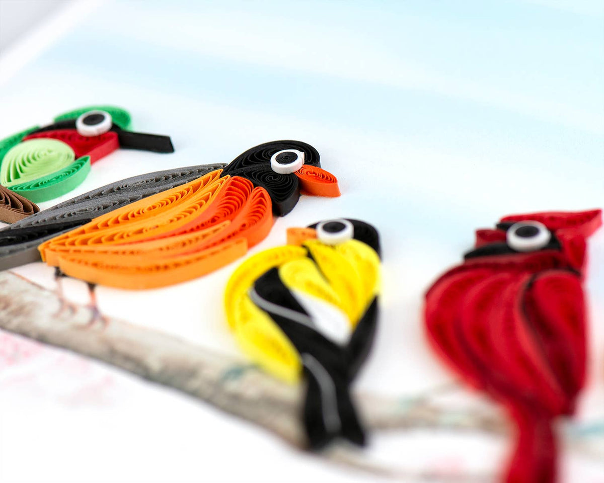 Quilling Card - Songbirds Everyday Quilled Greeting Card