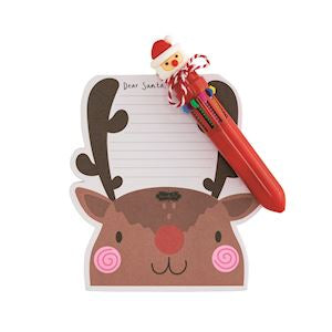 Reindeer Letters To Santa Notepad & Pen Set
