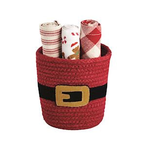 Santa Basket Towel Set