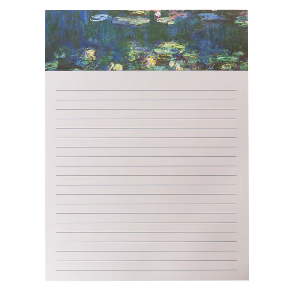 Monet Lily Pads Large Notepad