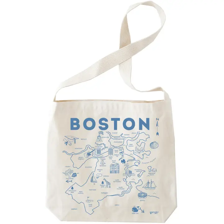 Boston Natural Hobo Tote - Cotton Canvas, USA Made
