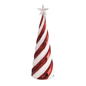 Large Candy Cane Glass Tree