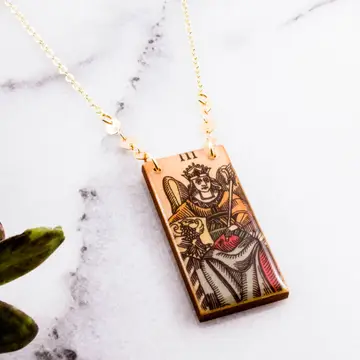 Vintage Italian Tarot Empress Necklace