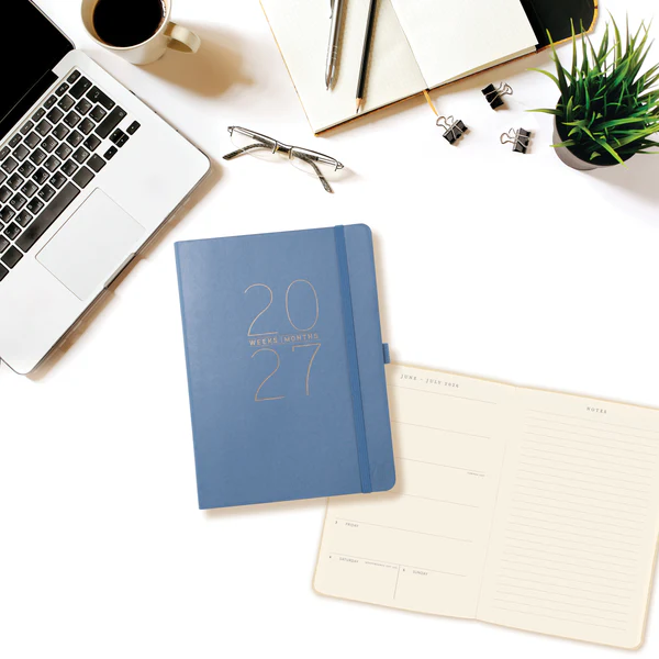 Apollo Collection Blue 18-Month Vegan Leather Planner