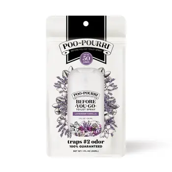 Poo~Pourri Everyday 30ml Lavender Vanilla Pocket in Pouch w/NFC Chip