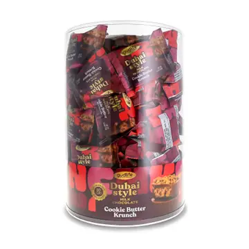 Gudlife - Dubai Style Milk Chocolate Cookie Butter Cup Individual