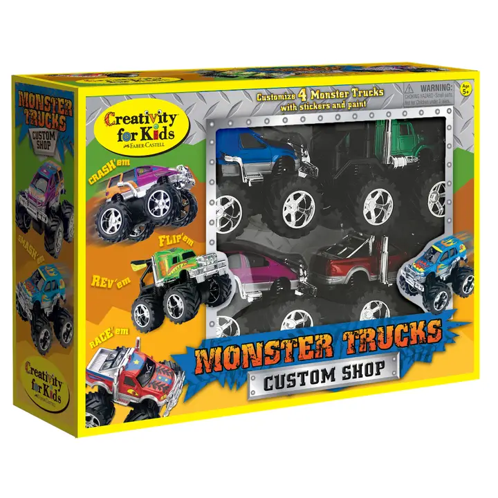 Decorate Monster Trucks Custom Shop Craft Kit