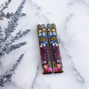 Modern Meadow Bar Earrings