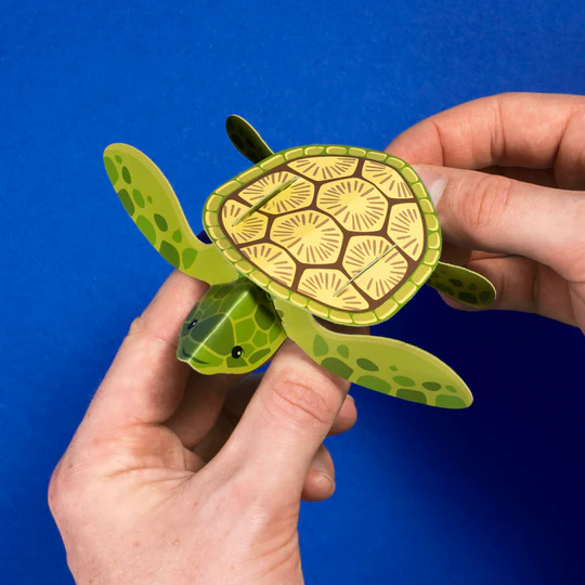 Create Your Own Swimming Baby Turtle Paper Craft