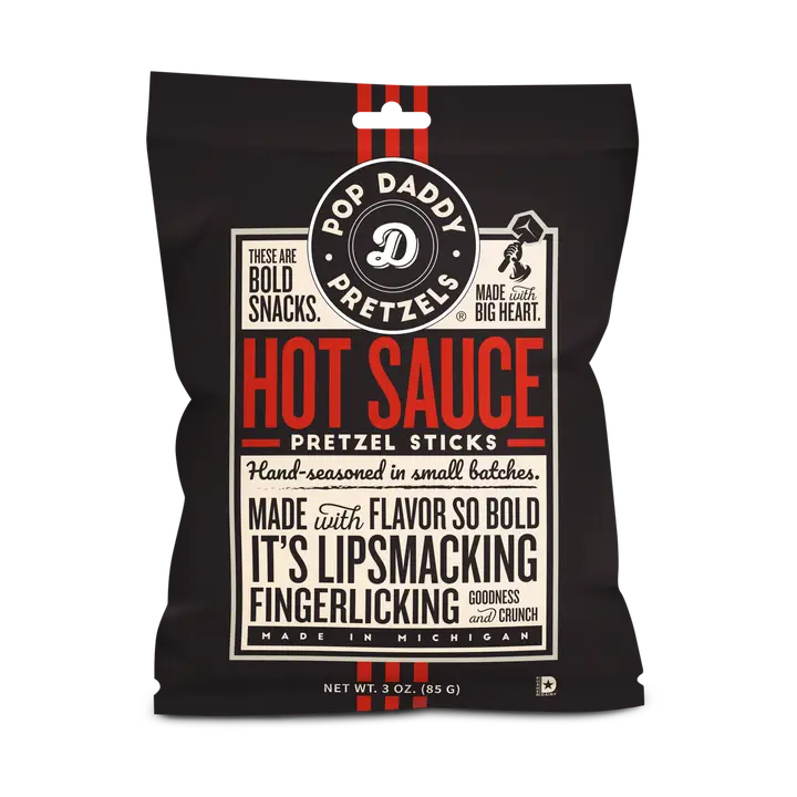 Seasoned Pretzels - 3oz - Hot Sauce