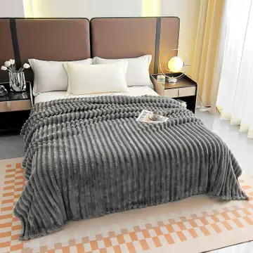 Stripe Fleece Throw