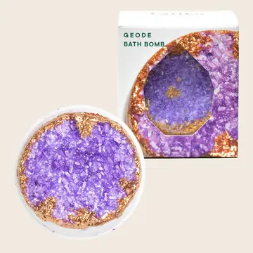 Crystal Bath Bomb - Geode - Amethyst