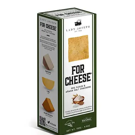 Rye Flour and Añana Salt Crackers 4.5oz Vegan For Cheese