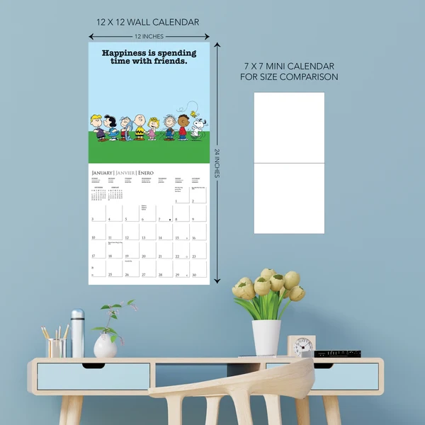 Peanuts: Happiness Is Large Wall Calendar
