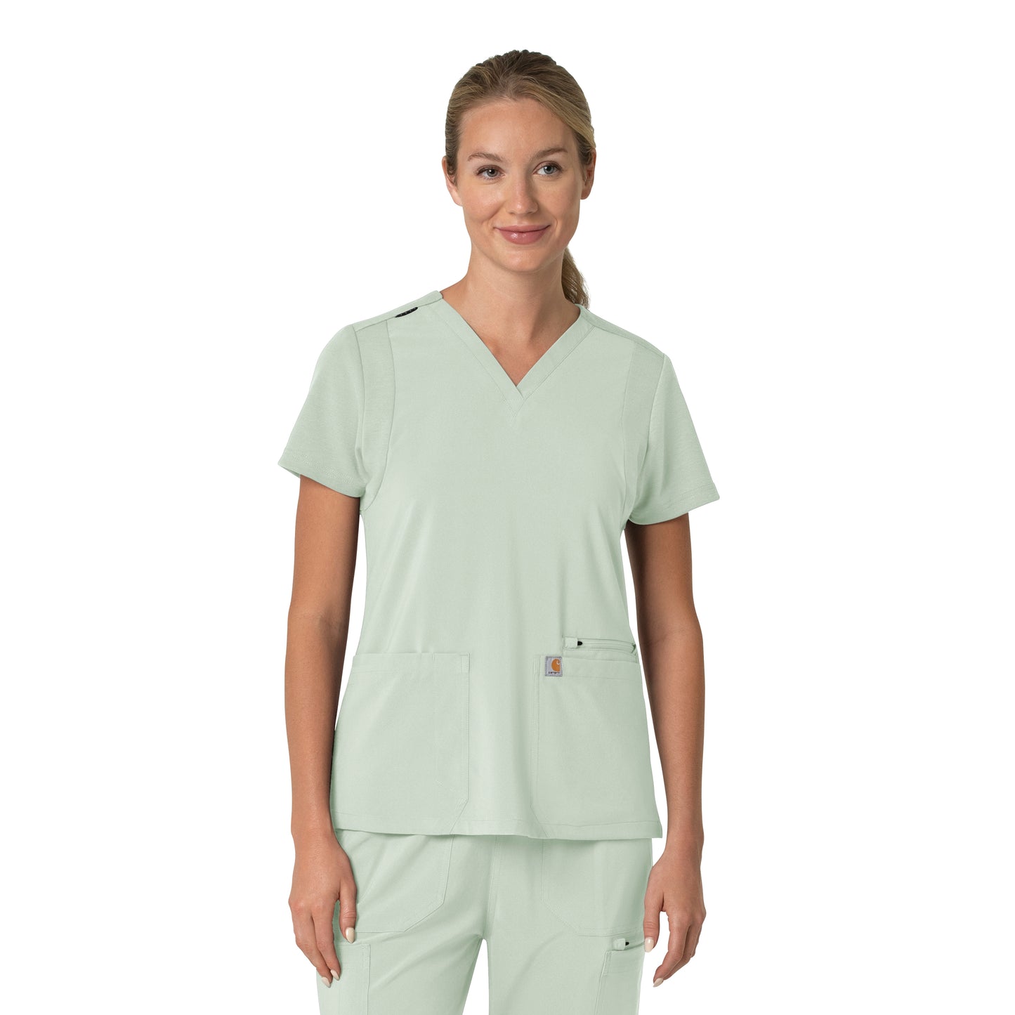 Carhartt Force Cross-Flex Women's Flex Panel V-Neck Scrub Top
