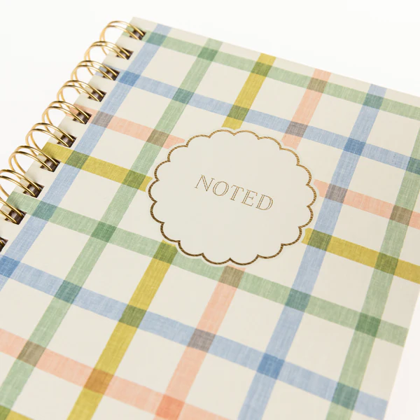 Plaid 6x8 Spiral Hard Cover Journal