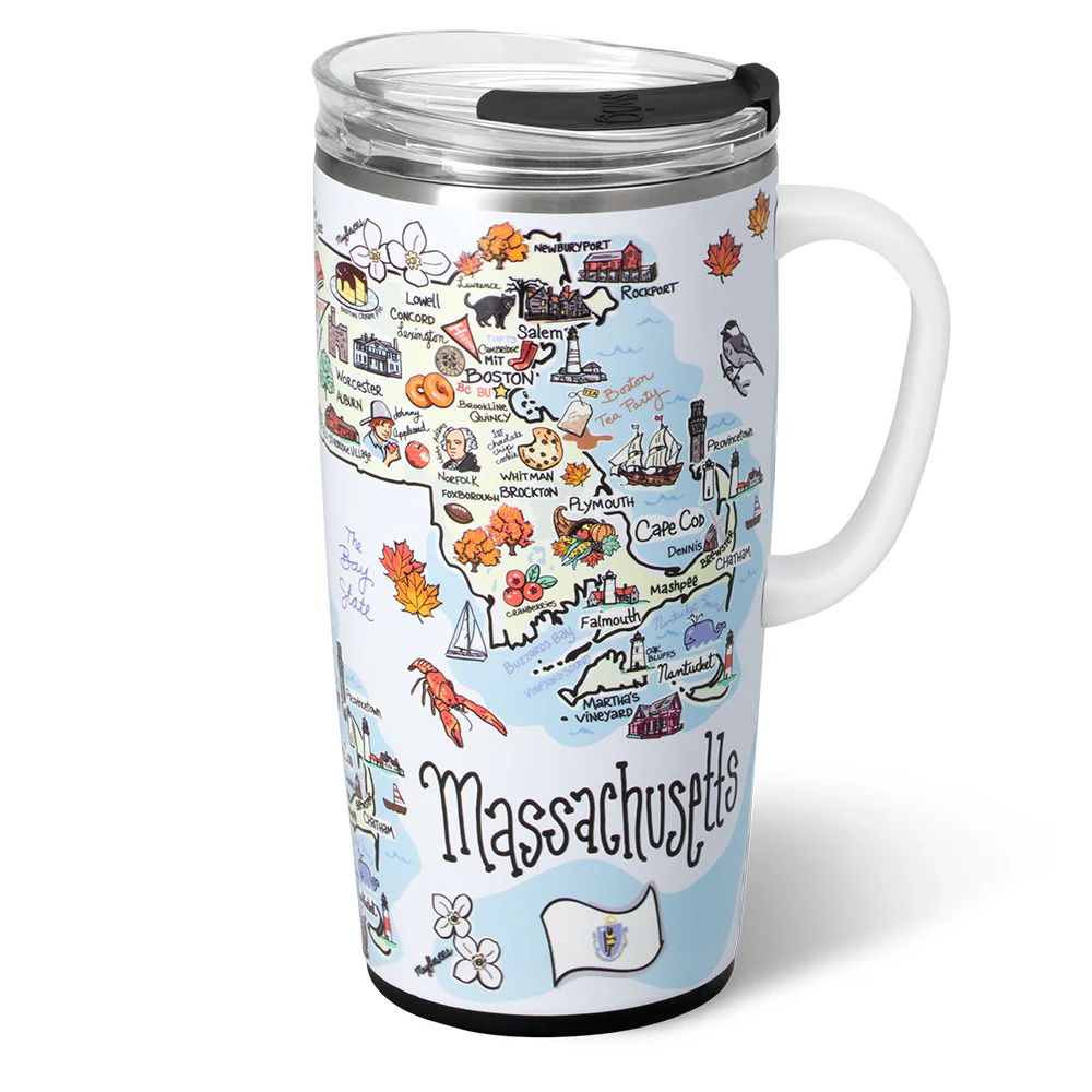 Massachusetts Travel Mug 22oz