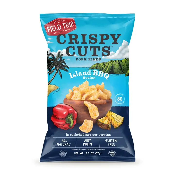Crispy Cuts Island BBQ Pork Rind 2.5oz