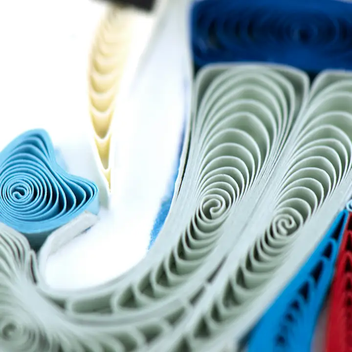 Abstract Elephant Quilling Card