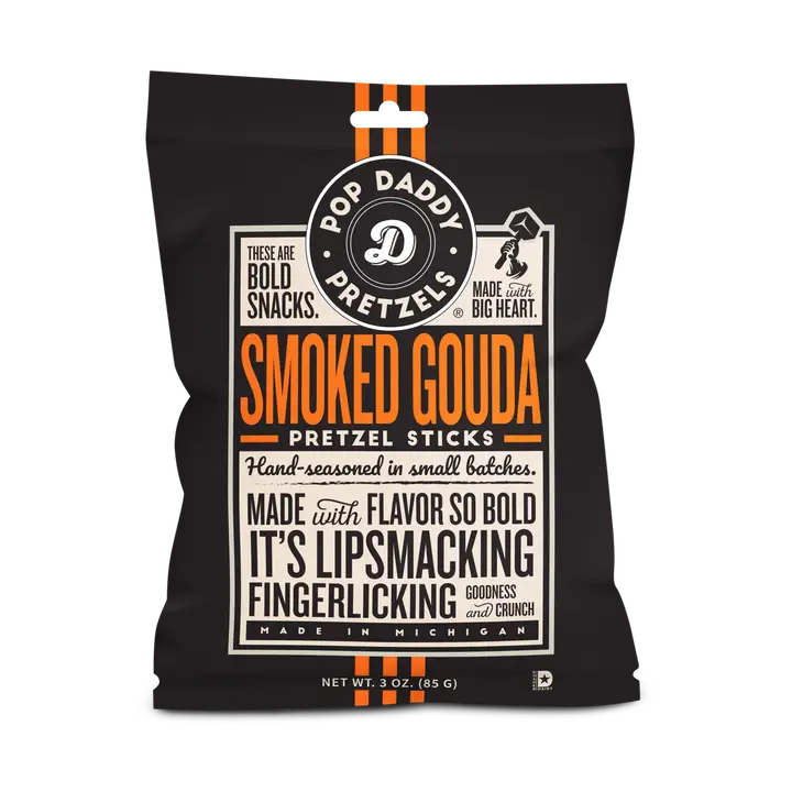 Seasoned Pretzels - 3oz - Smoked Gouda
