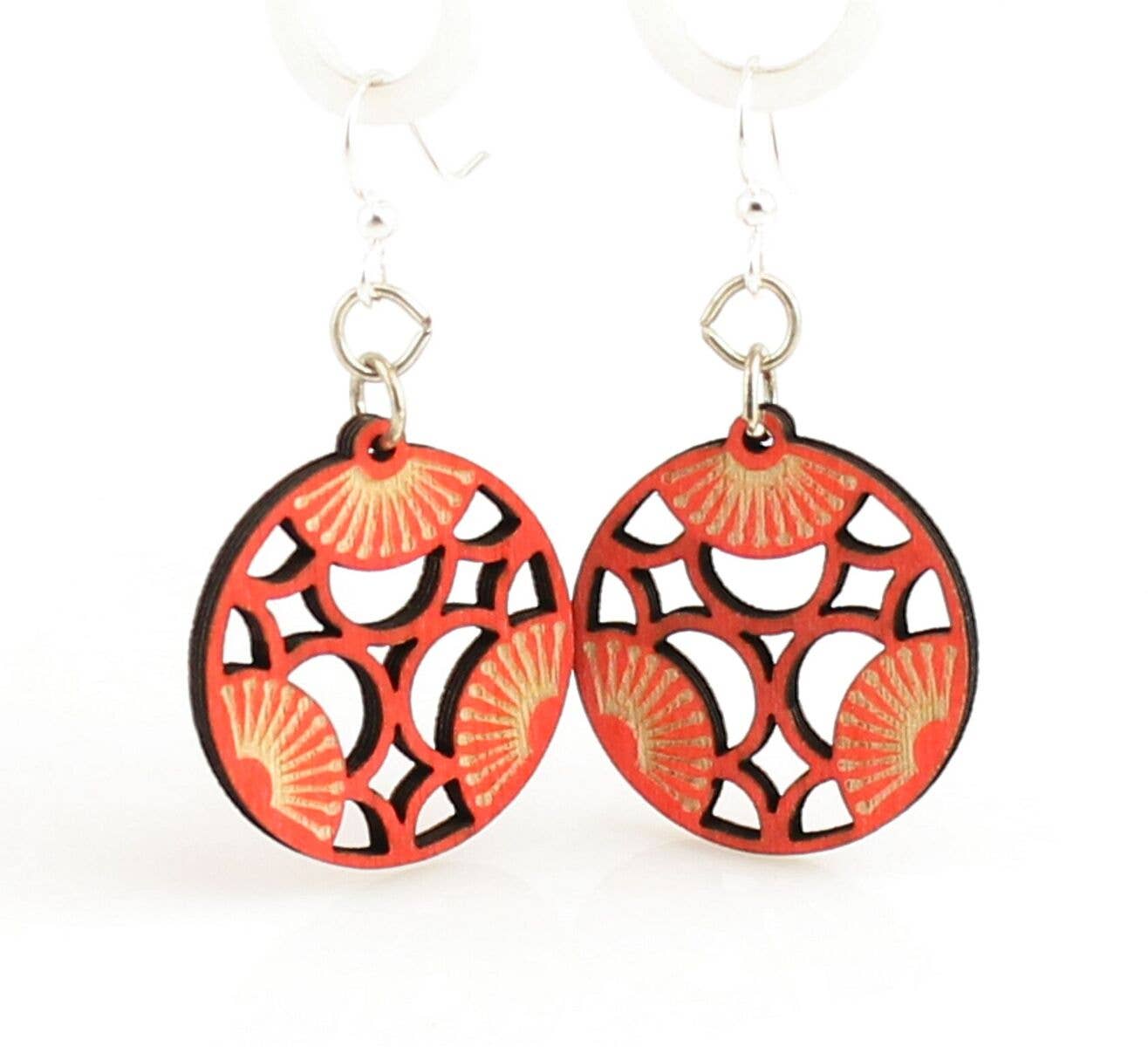 Tri Blossoms Earrings:Green Tree Jewelry