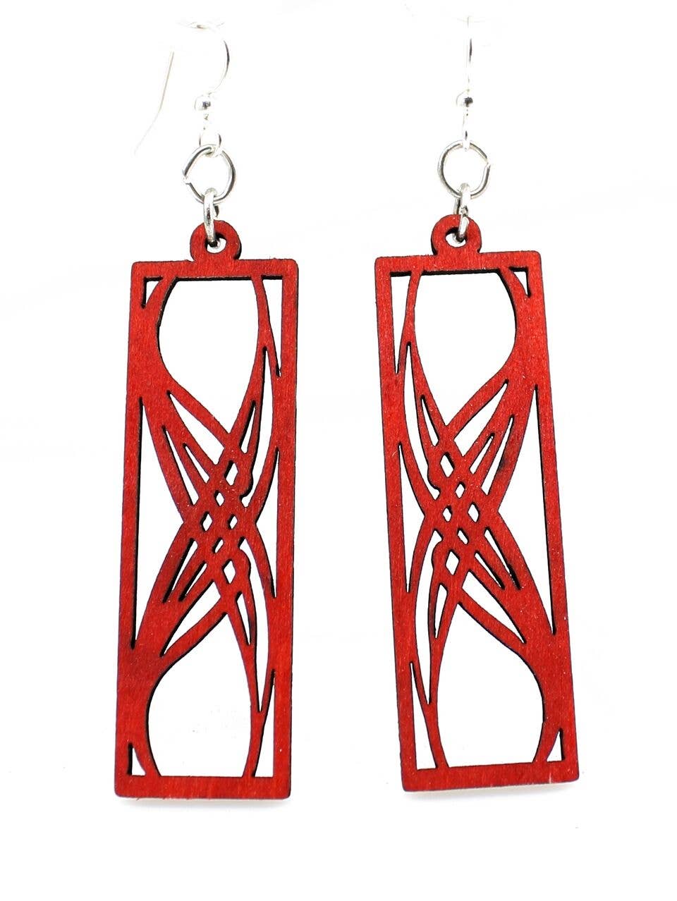 Rectangular Elegance Earrings | Tan