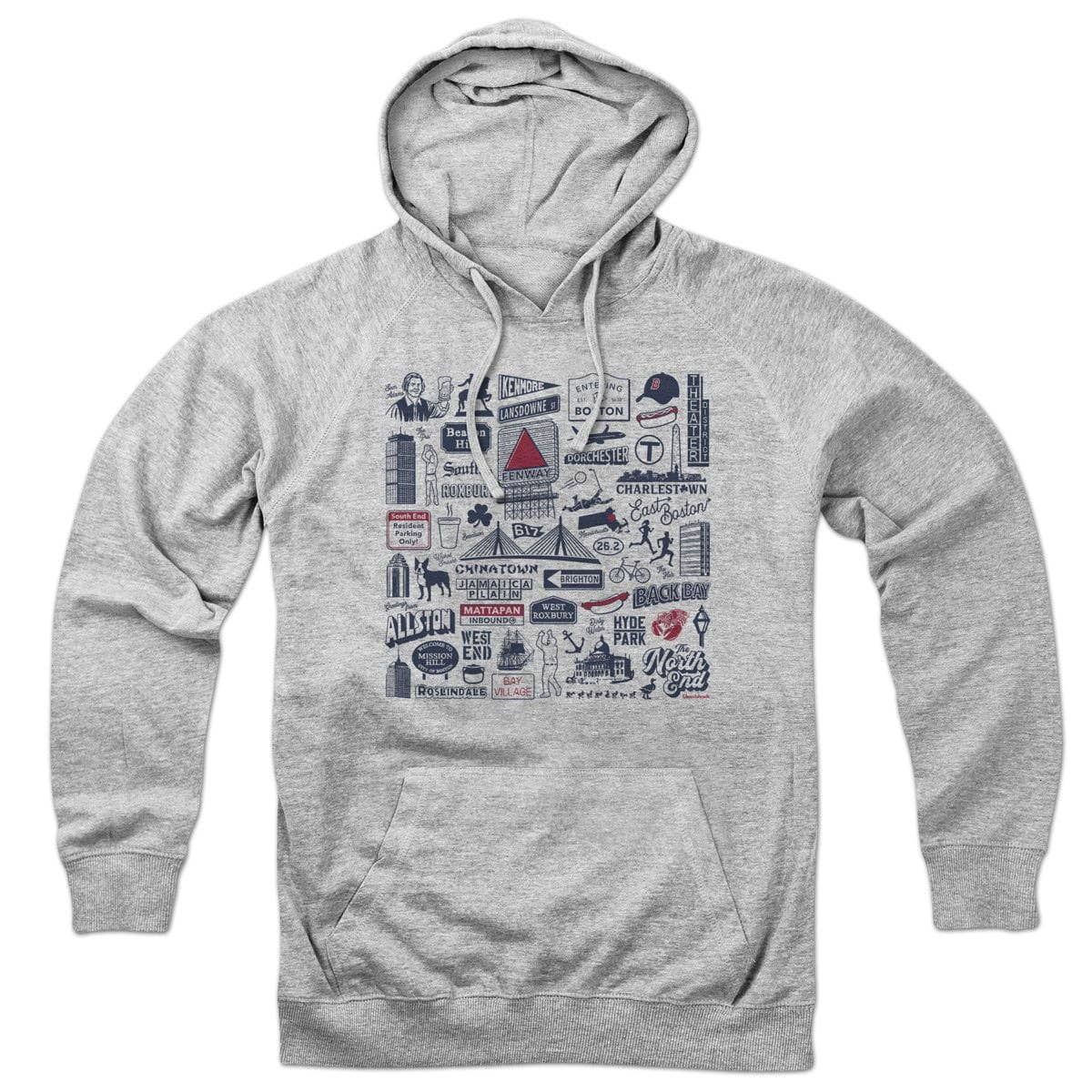 Chowdaheadz - Boston Tourist Attraction Hoodie Large