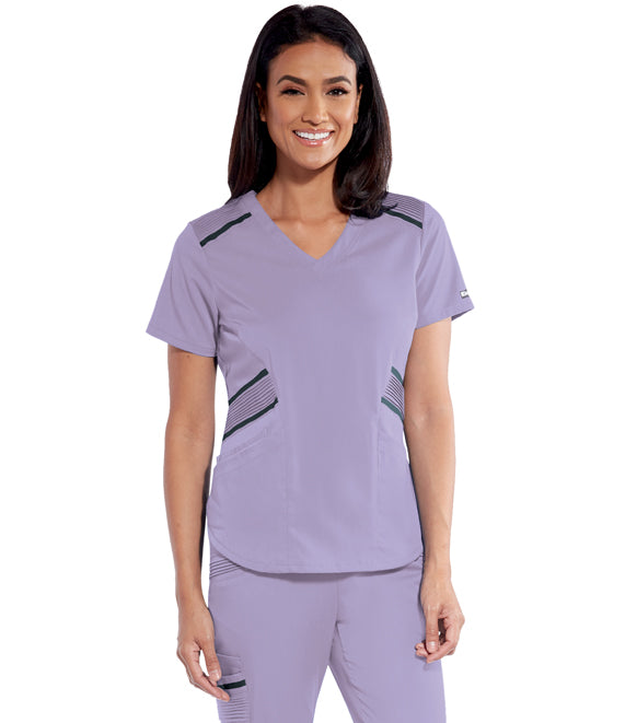 Grey's Anatomy 3PKT V-Neck Moto Inspired Top