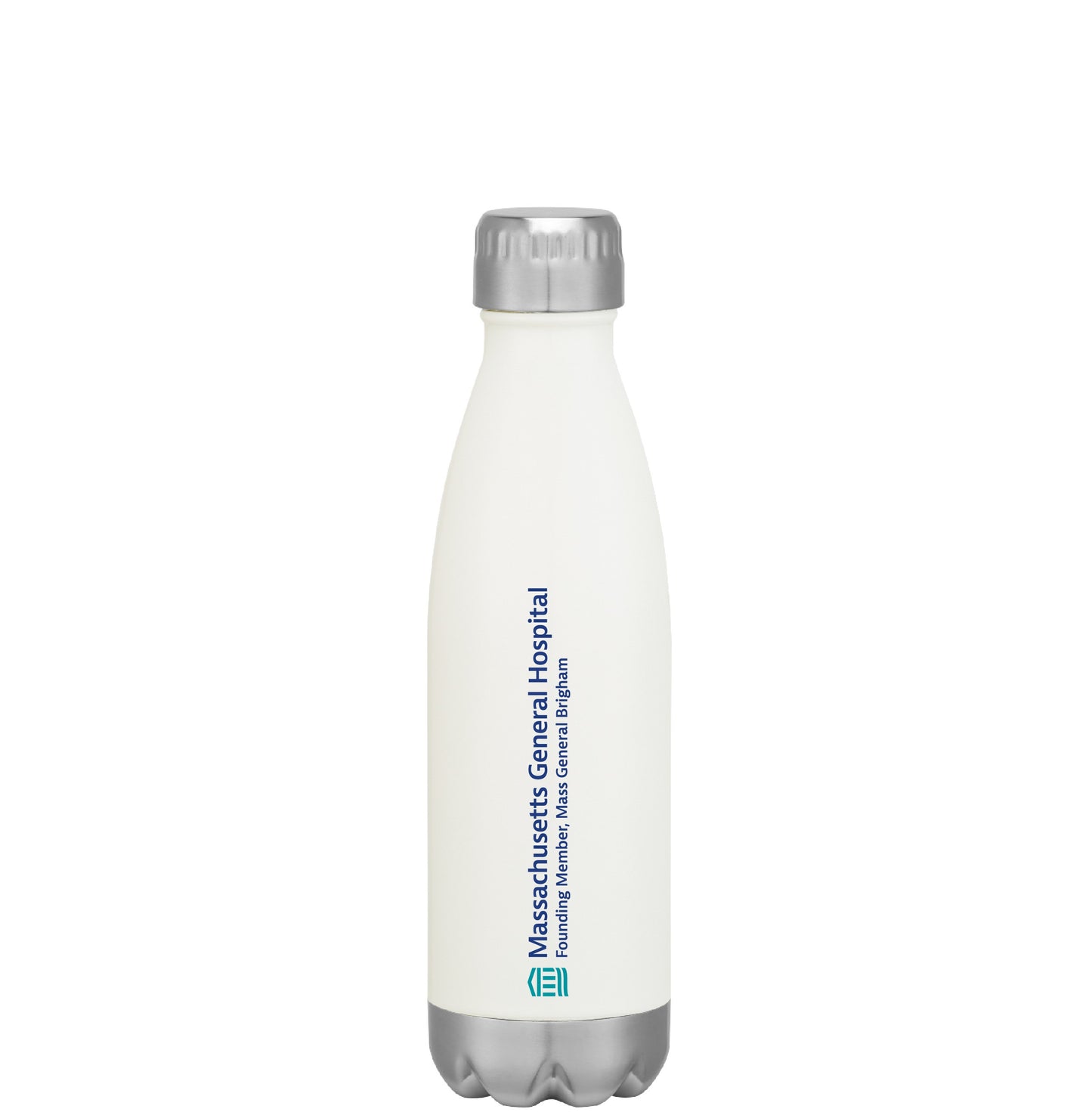 MGH Founding Member Water Bottle White